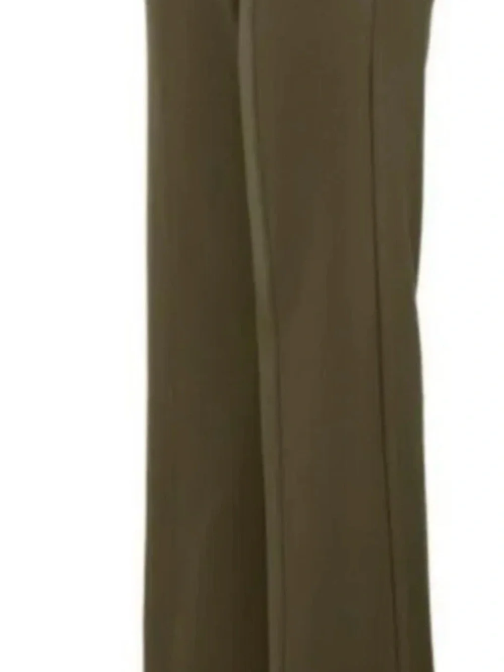 CAbi Academy Trousers Olive Green High-Waist Wide-Leg